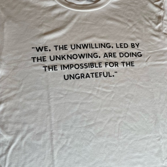 𝅺WILDFOX We the Unwilling Boyfriend Tee White/black - Picture 7 of 9